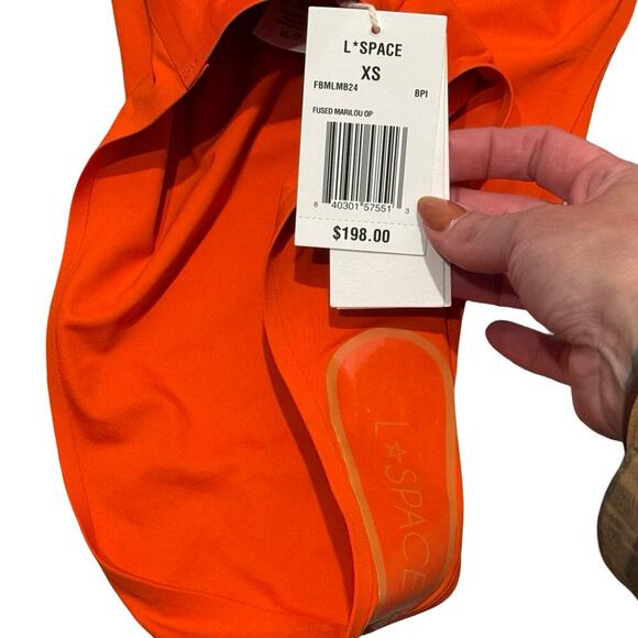 LSPACE Seam-free Marilou One Piece in Berry & Pimento Women’s Size XS - Picture 8 of 9